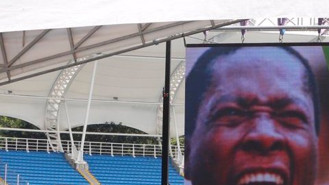 Homenaje a fallecido exfutbolista colombiano Freddy Rincón