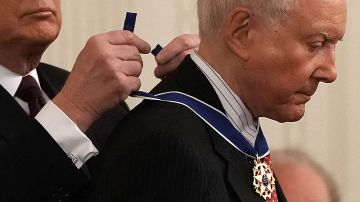 Orrin Hatch recibió la Medalla Presidencial de la Libertad en 2018.