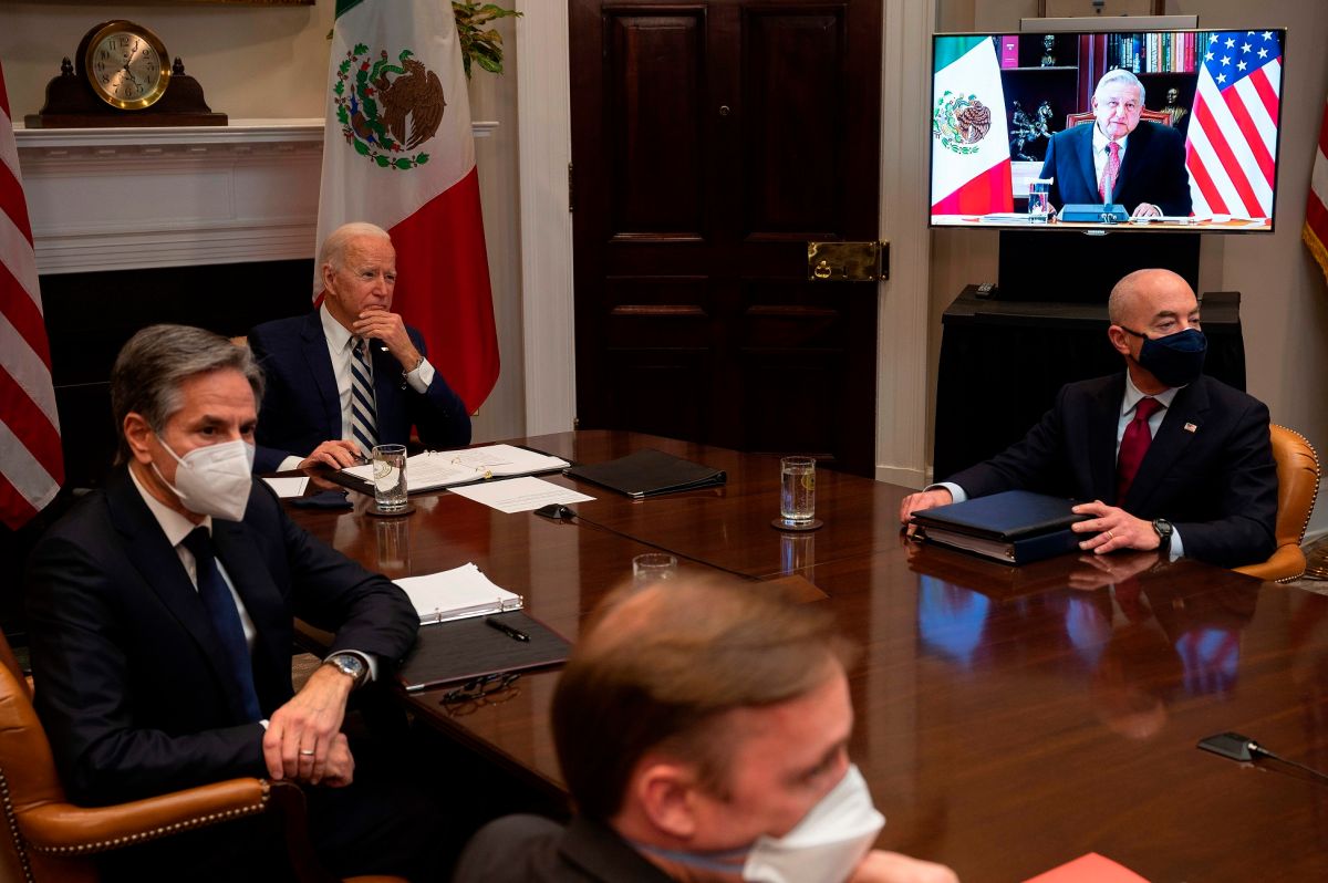 En marzo del 2021, Biden y AMLO tuvieron una reunión virtual.