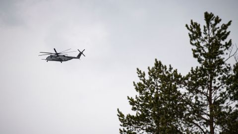 El helicóptero fue derribado con un proyectil Starstreak.