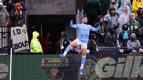 Tiny Castellanos celebra un tanto ante Portland Timbers en la MLS Cup.