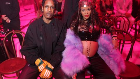 Rihanna posa junto a Asap Rocky.