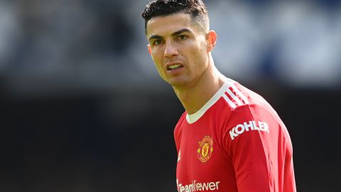 Cristiano Ronaldo durante un encuentro ante Everton el pasado 09 de abril de 2022.