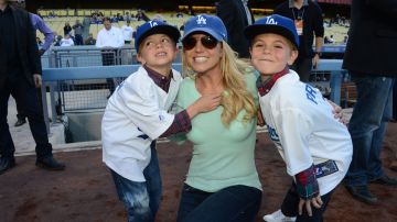 Britney Spears junto a sus hijos Sean y Jayden.