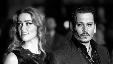 La actriz Amber Heard y Johnny Depp.