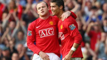 Rooney (L) y Cristiano Ronaldo (R) conformaron una de las duplas más temibles de Inglaterra mientras jugaron para el Manchester United.