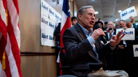 Texas Governor Abbott Campaigns For Reelection In Houston