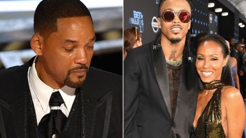 Will Smith, el rapero August Alsina con quien Jada Pinkett mantuvo relación extramatrimonial en 2015.