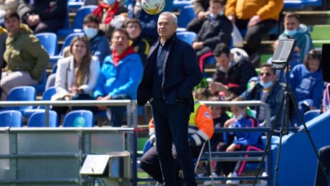 El Vasco Aguirre utilizó un esquema 5-3-2 en su estreno con el Mallorca.