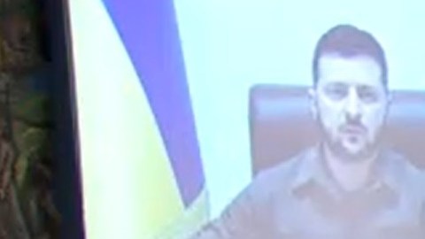 El presidente Zelensky dio un mensaje ante el Consejo de Seguridad de la ONU.