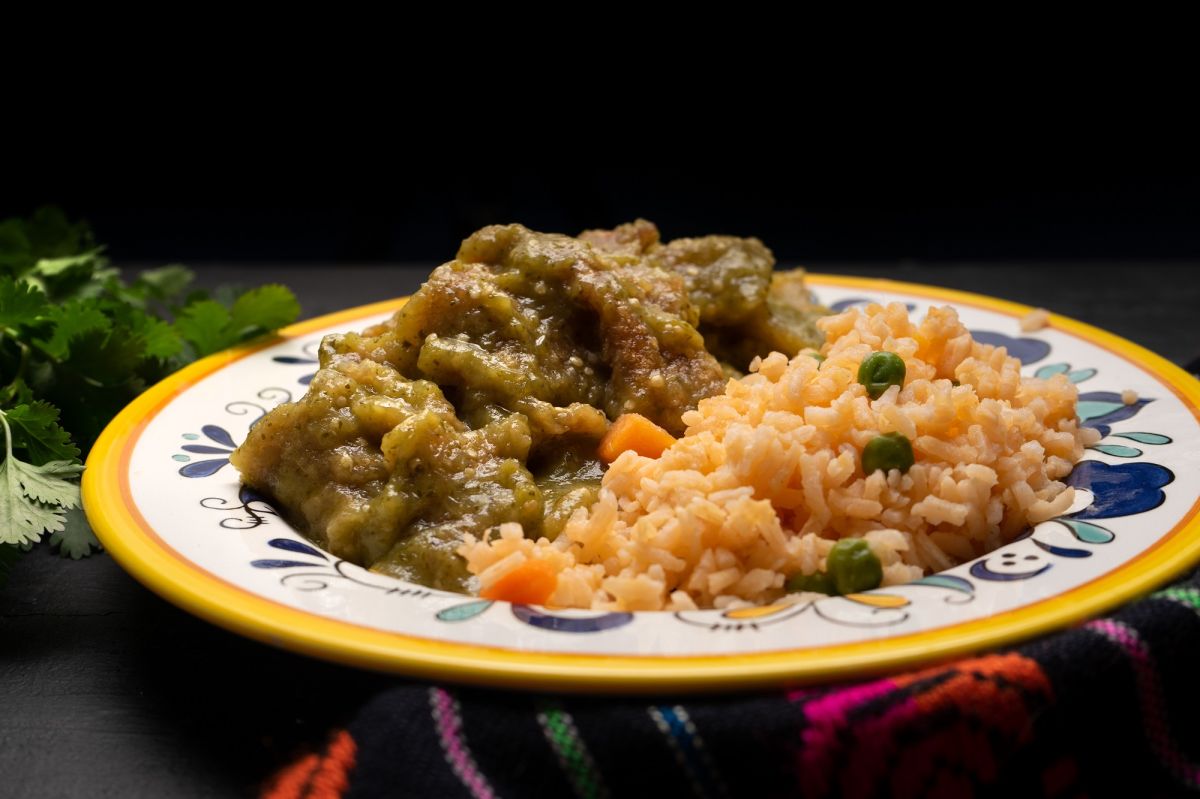 Chicharrón en salsa verde