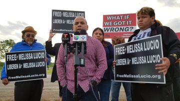 Los hijos de Melissa Lucio hablaron durante una rueda de prensa en Gatesville, Texas.