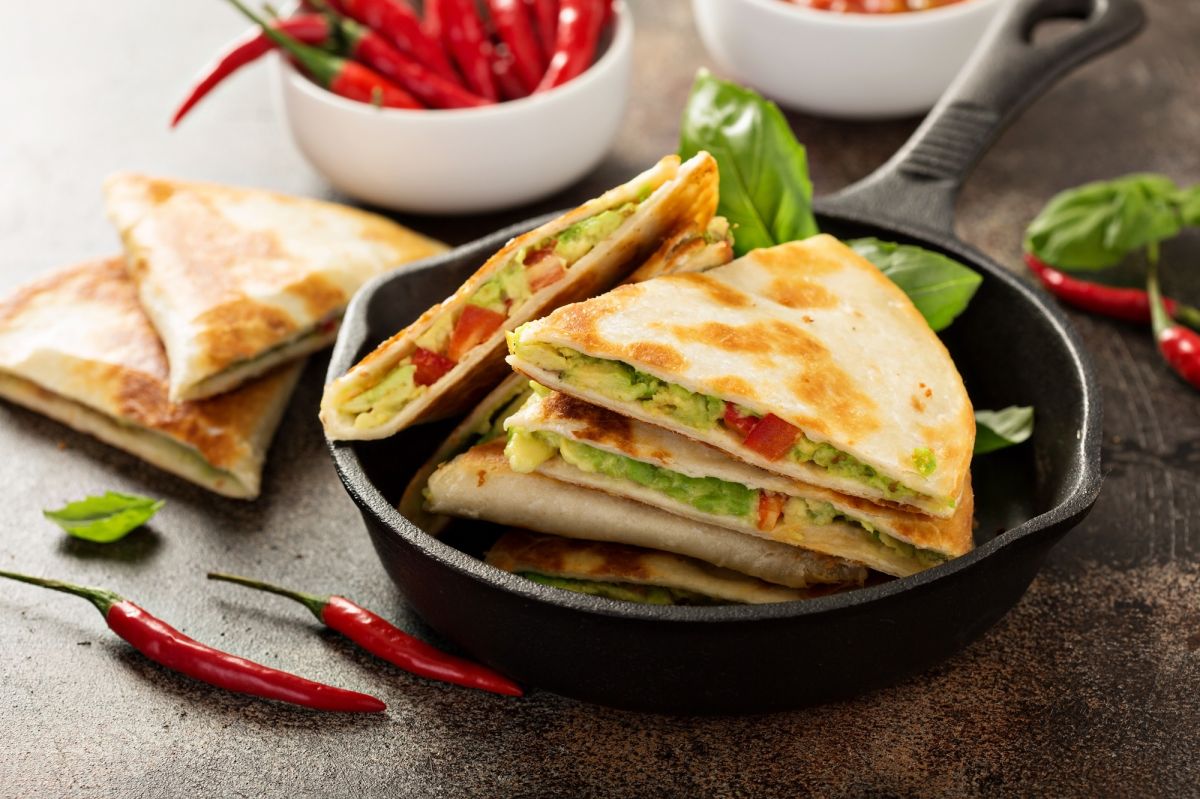 Quesadilla con aguacate