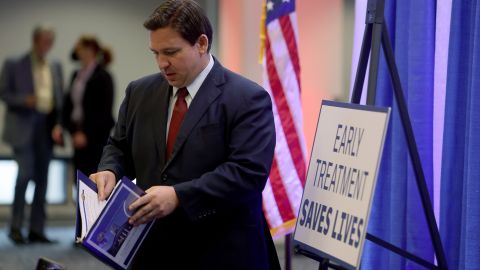 Florida Gov. Ron DeSantis Holds Press Conference In Miami