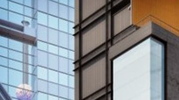 Mirador proyectado en One Times Square, NYC.