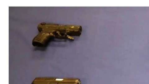 Armas incautadas a los pandilleros.