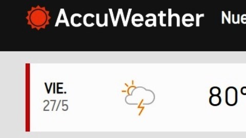 Pronóstico de hoy al lunes.