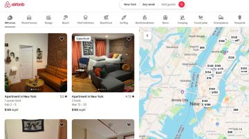 Portal de Airbnb New York.