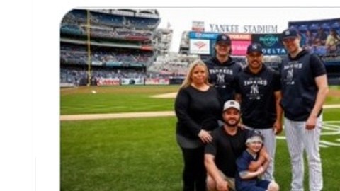 NY Yankees publicaron en Twitter imágenes de la visita.