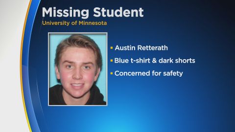 El cuerpo de Austin Retterath fue encontrado en el río Mississippi.