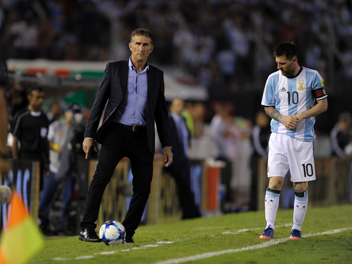Bauza dirigió a la Selección Argentina en el inicio de las Eliminatorias Rusia 2018.