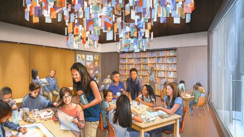 En el verano el público podrá conocer más de la diversidad latina en la galería del museo. /Rendering of the Molina Family Latino Gallery. Courtesy of the Smithsonian National Museum of the American Latino.