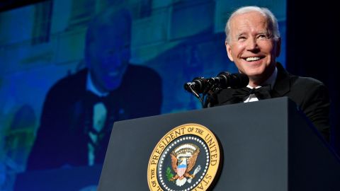 El presidente Biden en la cena de corresponsales de la Casa Blanca.