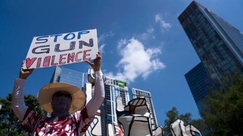 Gun Control Advocates Protest Outside NRA Convention In Texas