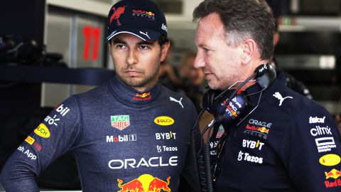 El dirigente de Red Bull Christian Horner está contento con el trabajo de Checo Pérez.