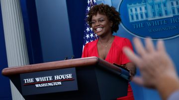 New Press Secretary Karine Jean-Pierre Holds First White House Media Briefing