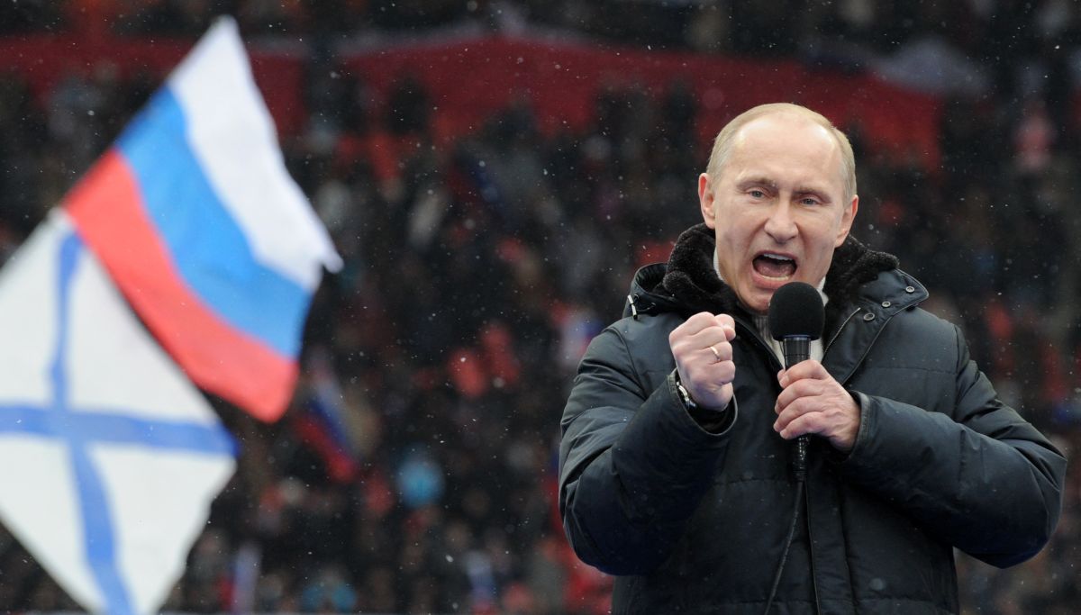 Vladimir Putin, presidente de Rusia, durante un discurso. 