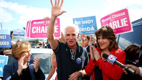 Gubernatorial Candidate Charlie Crist Campaigns In Final Days Before Election Day