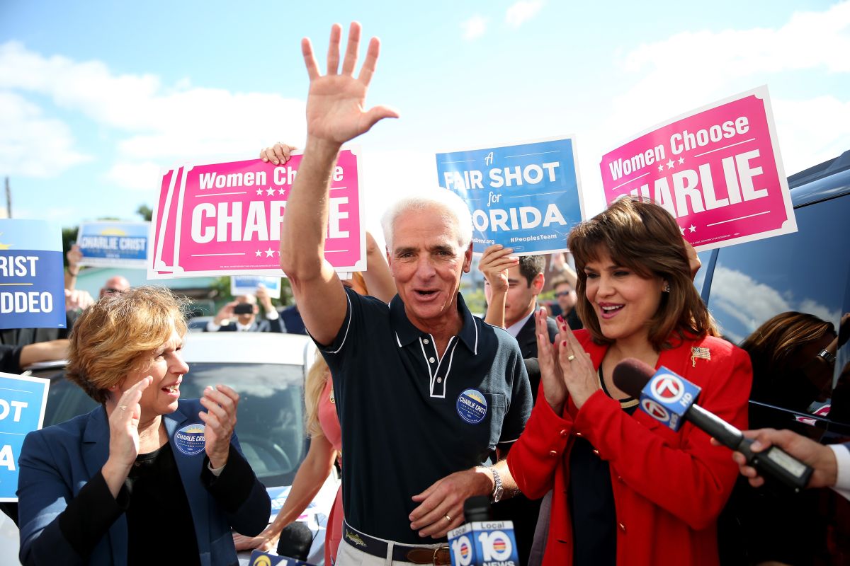 Charlie Crist, aspirante a gobernar Florida.