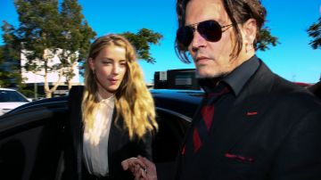 Johnny Depp y Amber Heard juntos en Australia durante 2016.