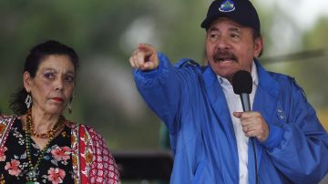 NICARAGUA-UNREST-ORTEGA-MURILLO-MARCH-SUPPORTERS