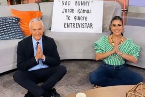 Jorge Ramos y Jessi Rodríguez de Despierta América en campaña por Bad Bunny hasta por TikTok