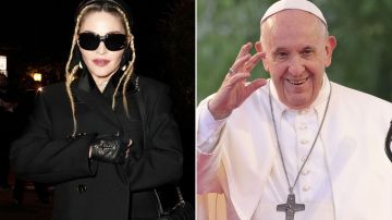 Madonna y el Papa Francisco.