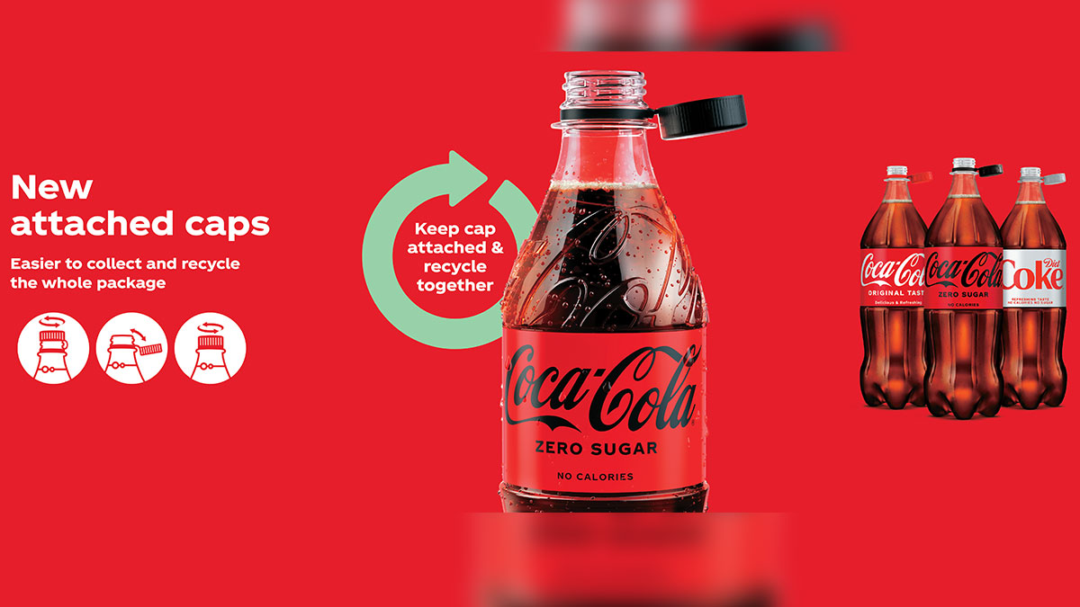 El cambio de diseño entrará en vigor este mes en Escocia y se verá por primera vez en botellas de 1.5 litros de Fanta, Coca-Cola Zero Sugar y Diet Coke.