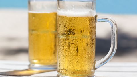 Cerveza en la playa
