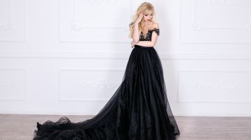 Vestido de novia negro