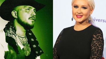 Christina Aguilera canta con Christian Nodal