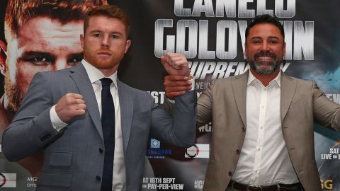 Boxing Press Conference with Canelo Alvarez and Gennady Golovkin