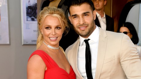 La cantante Britney Spears y su esposo Sam Asghari.