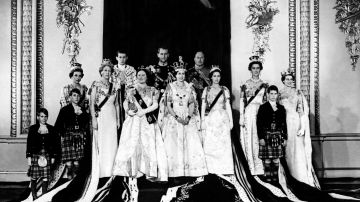 Coronación de la reina Isabel II en junio de 1953.