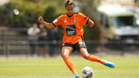 Carson Pickett en 2019 durante su primera etapa como futbolista en la W-League de Australia.