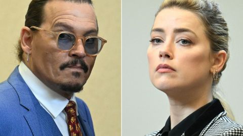 El actor Johnny Depp y Amber Heard.