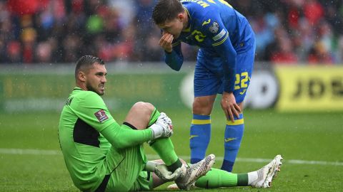 Ucrania dominó todo el partido, pero no pudo anotarle a Gales.