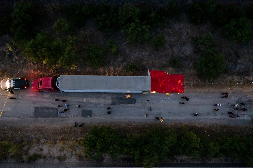 Authorities in Texas rescue 84 immigrants traveling in a semi-trailer truck
