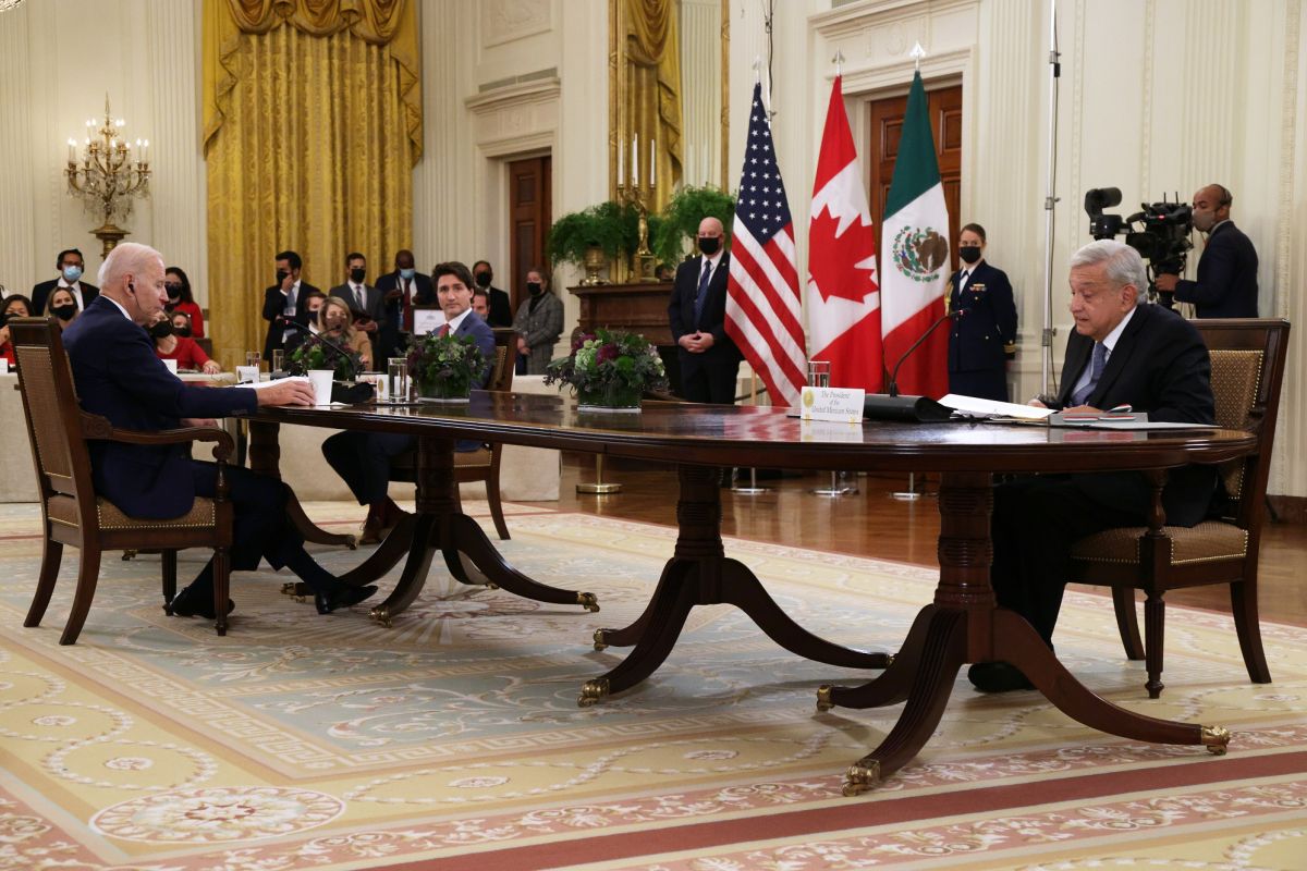 Los presidentes López Obrador y Joe Biden en su reunión de noviembre pasado en la Casa Blanca.