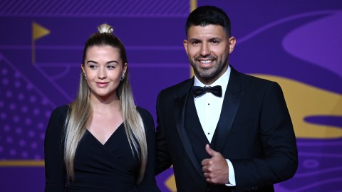 Sergio Agüero celebró por todo lo alto su cumpleaños en su nueva mansión en Hollywood.